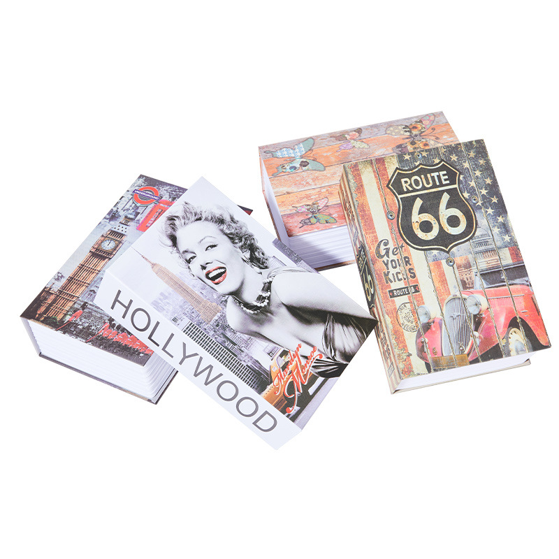 创意书本保险柜家居隐藏式储物盒收纳防盗办公室桌面家用防盗箱