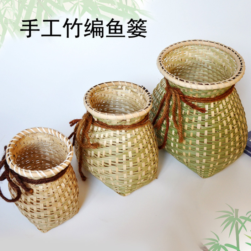 采茶叶的篮子采茶装备神器摘茶叶背篓竹篮子腰篓采茶筐鱼篓箩筐框