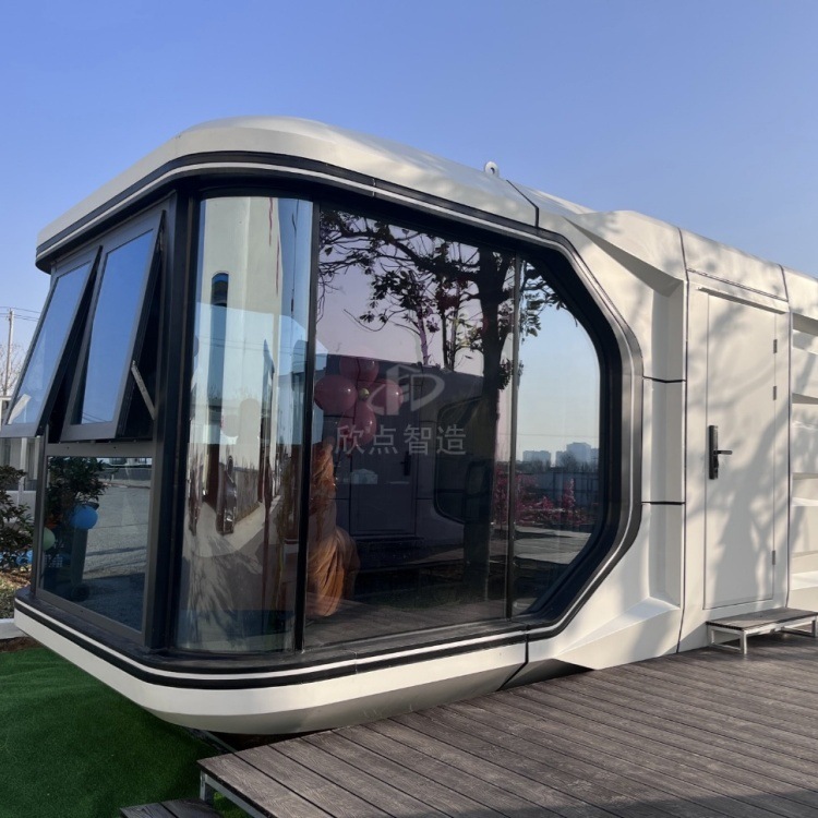 Cápsula espacial móvil B & B Hotel de celebridades de Internet Área escénica Inteligente al aire libre Nueva cabina de observación RV Apple Cabina