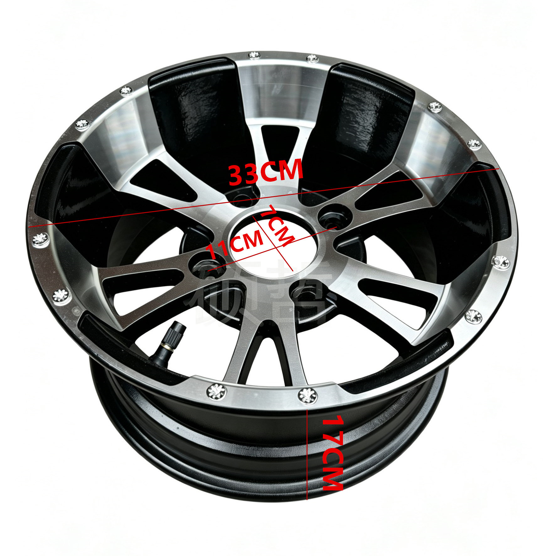 Modified four-wheel go-kart beach car 25X8/ 10-12inch blade aluminum wheel 235/ 30-12inch wheel