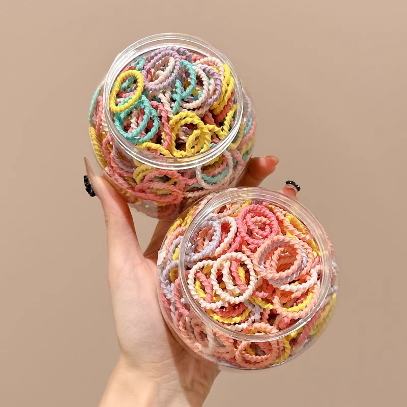 Anillo de pelo de pulgar para niños, cabello de mujer, alta elasticidad, cordón de cabello no dañino, banda de goma pequeña para bebés, cabello pequeño