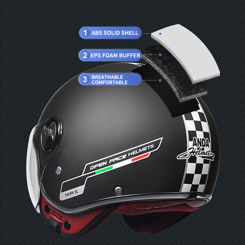3C Certified Electric Motorcycle Helmet for Women and Men