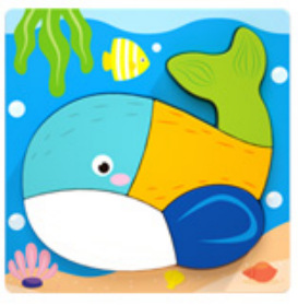 Rompecabezas tridimensional de madera para niños de 3 a 6 años de edad 1 niño 2 niña educación temprana inteligencia rompecabezas bebé bloques de construcción juguete