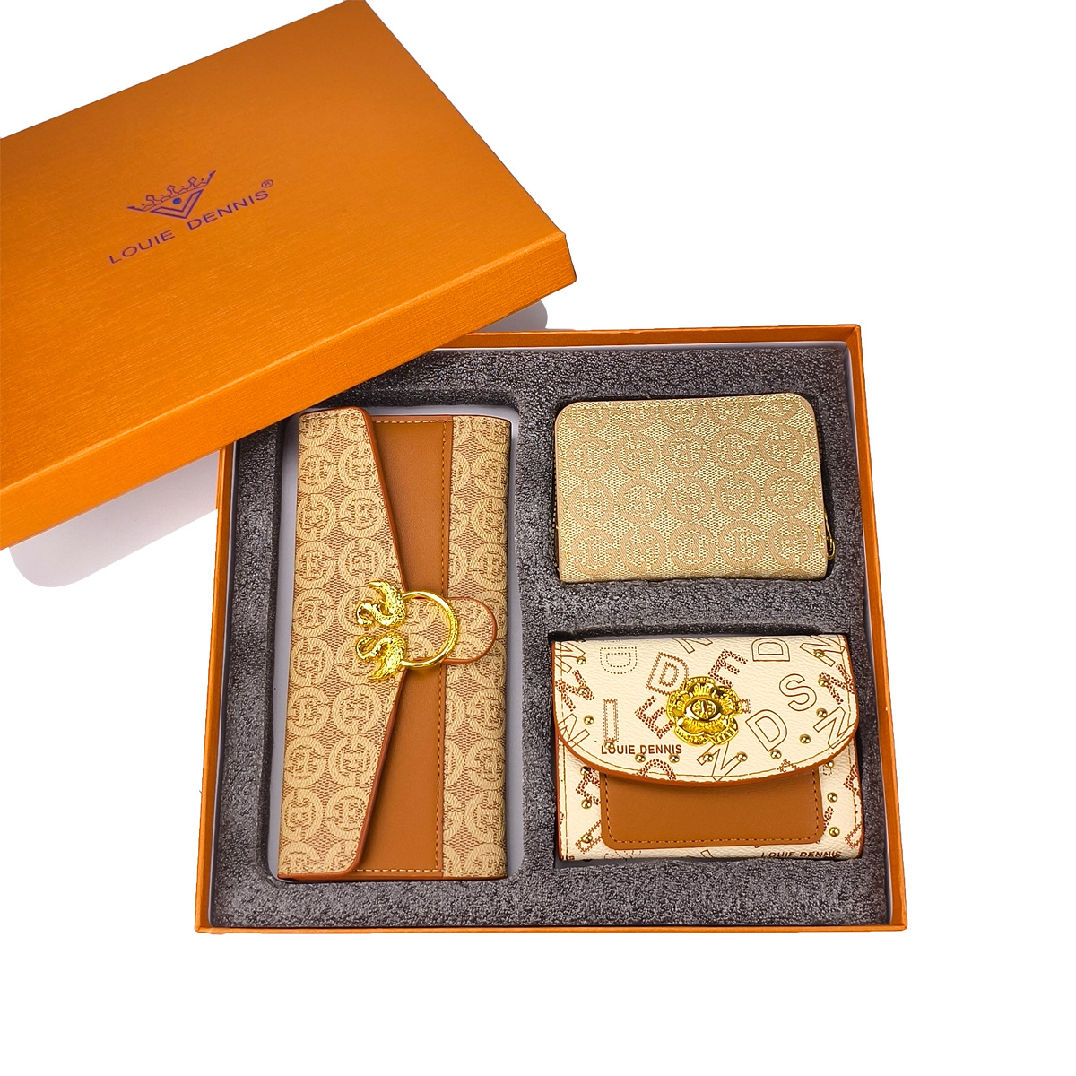 2025新型三点セットギフトボックス財布カバンセット素敵ギフトボックスレディース財布