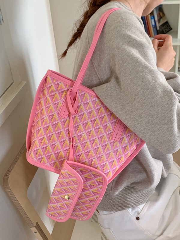 2025 nueva bolsa de compras de moda europea y americana, bolsa de gran capacidad, bolsa de moda coreana, bolsa de hombro de viaje casual