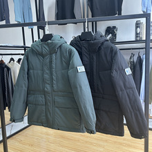 外贸剪标男装--90白鸭绒工装连帽羽绒服秋冬季保暖舒适鸭绒服外套