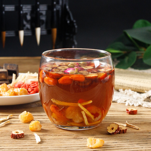 Direct Sales of Black Sugar Ginger Jujube Tea, Old Ginger Tea, Osmanthus, Goji Berries, Rose and Flower Tea Combo, Rapid Delivery