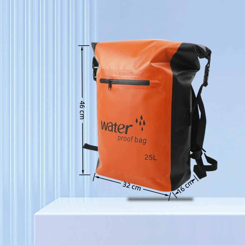 Waterproof capacious backpack for swimming, climbing waterproof bag