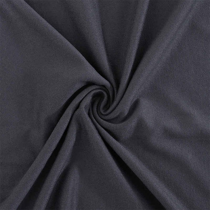 Cubierta de silla elástica de un solo molino de seda de leche transfronteriza Cubierta de silla de comedor de hotel de color sólido 150gsm Cover de comercio exterior