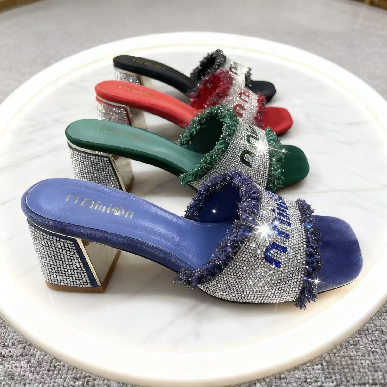 High-heeled Flip-flops, Slip-on For Outdoor Wear, 2025 New Model, Ultra-high Women's Shoes With Chunky Heel_vogvips.com