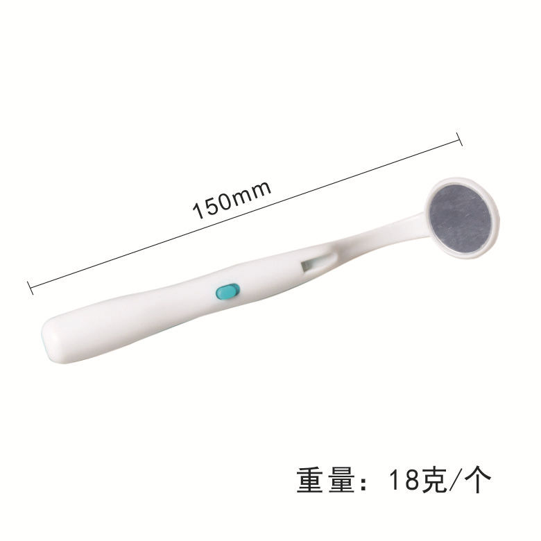 LED oral mirror, dental oral care with light, anti-fog, luminous, for examining tooth interior, endoscope check lens