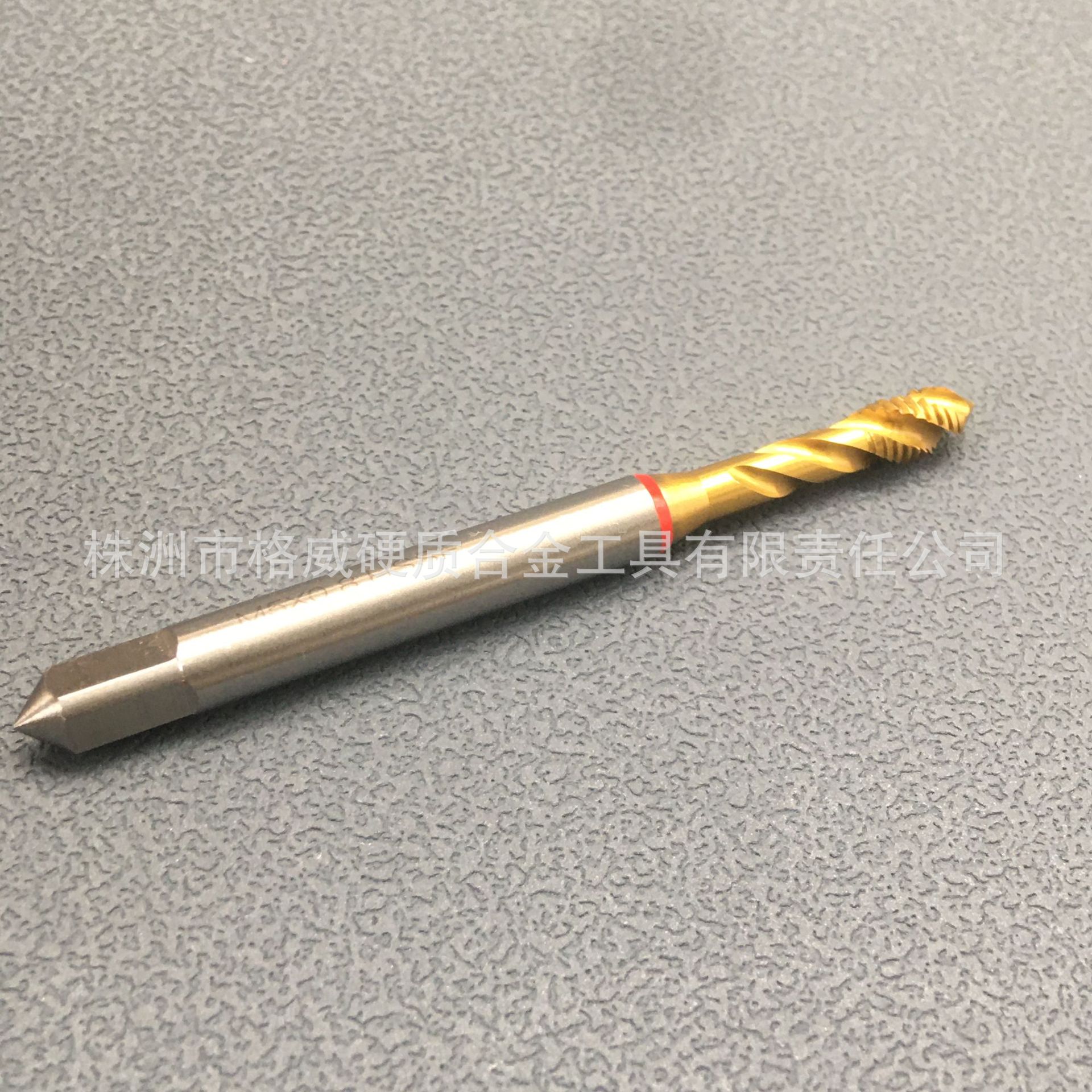 含钴高速钢德标镀钛TIN螺旋机用丝攻丝锥盲孔加工钢件铸铁M5*0.8