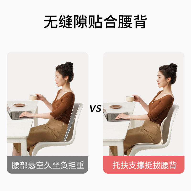 折りたたみ式腰痛対策背もたれクッション 学生・子供用腰・背中サポート オフィス長時間座り用 新年ギフト