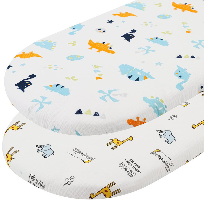 Customized Cross-Border Baby Cradle Cotton Gauze Bed Sheetss Newborn Bedspread Kidsren's Baby Kindergarten Bedding Bed Sheetss