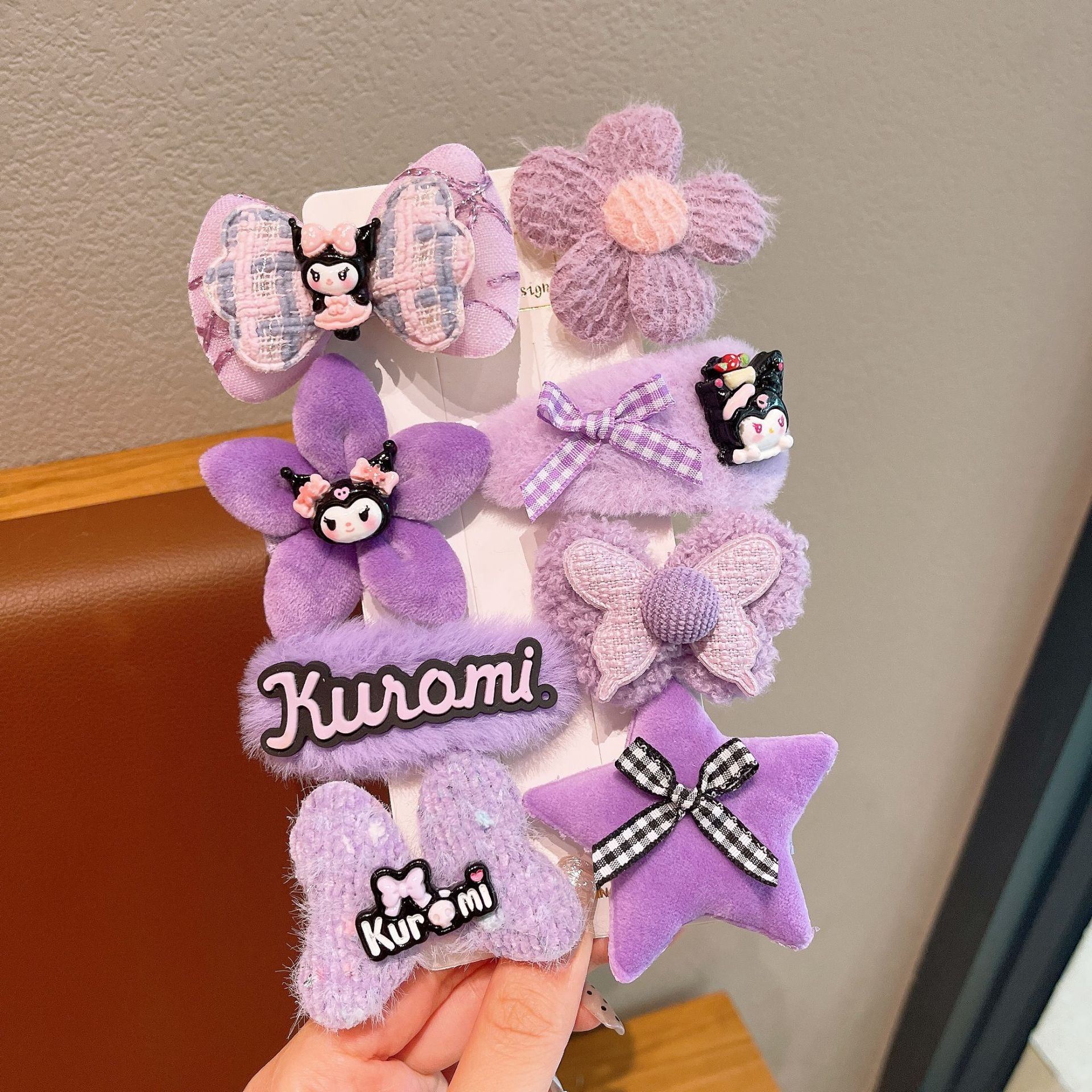 KULOMI Kids Hairpin Set Cute Sanli Pantalones Pequeñas Niñas Pequeñas Pequeñas