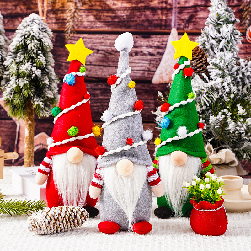 Christmas Tree Pattern Fashion Style Christmas Fashion Christmas Tree Nonwoven Party Ornaments