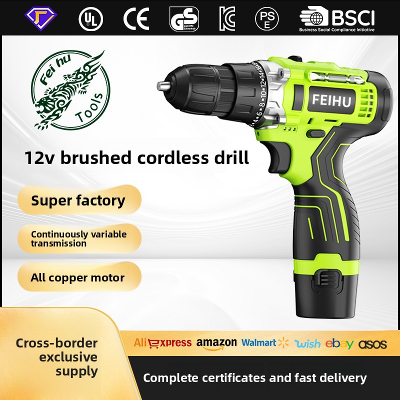 Factor12V Cordless drill power battery screwdriver drill