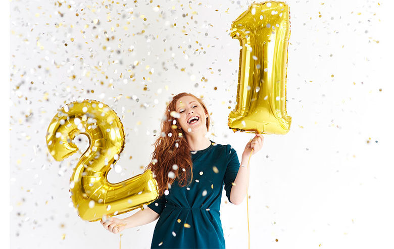 30g Weight Balloon Event & Party Supplies Party Occasion Aluminum Film Material Birthday Festival Number Pattern Birthday Number Aluminum Film Party Balloon