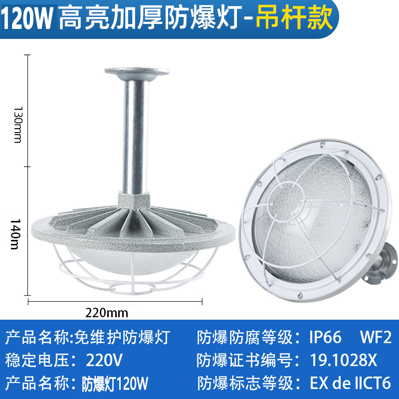 Aiming Explosion-proof LED lights, industrial spotlight, ceiling lamp, 100W