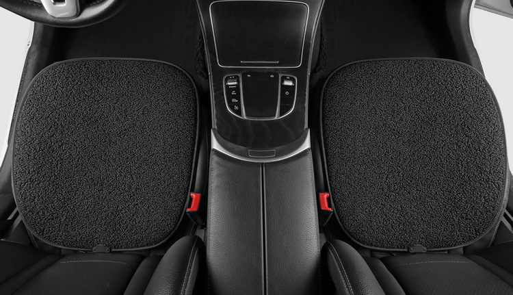 Car Heated Seat Cushion Single Piece Winter Plush Backless Car Seat USB Electric Heating 12V Cigarette Lighter Car Cushion