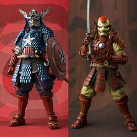 钢铁侠 名将侍 美国队长 铁钢侍 武者造型 竹谷隆之 模型盒装手办