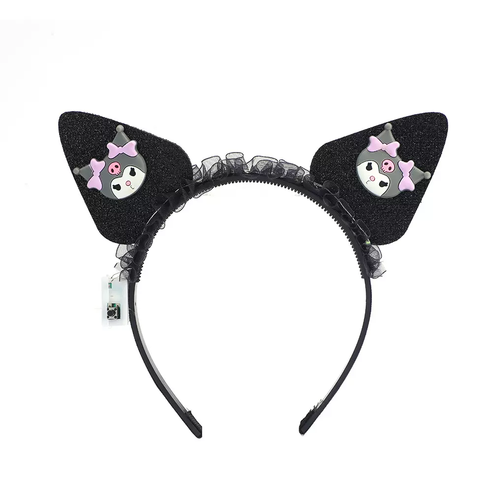 新款儿童卡通三丽鸥样式发光发箍可爱有趣女童发卡头饰跨境直供