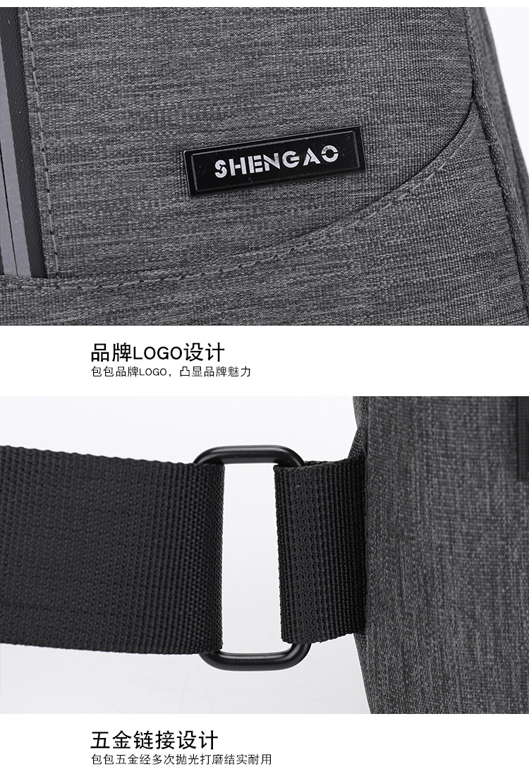 【 Business Chest Bag 】 Men's crossbody bag, casual large-capacity chest bag, Korean style versatile chest bag wholesale and consignment undefined