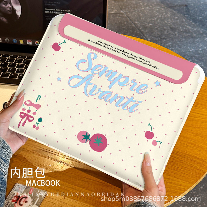 Simple English-Style Matebook Computer Bag 11-16inch Universal Pu Leather Built-In Magnetic Suction Computer Tablet Inner Sleeve Bag