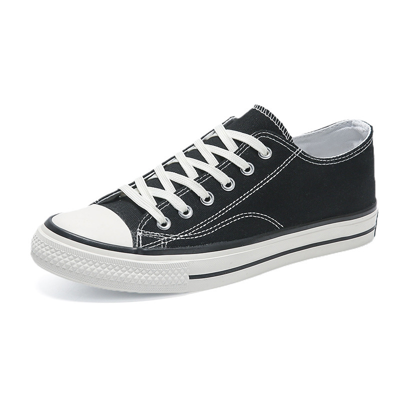 Zapatillas de lona a la moda 2025 para hombre, calzado casual para parejas, zapatillas juveniles, transpirables, suministro del fabricante, cómodas, de suela plana, versátiles.