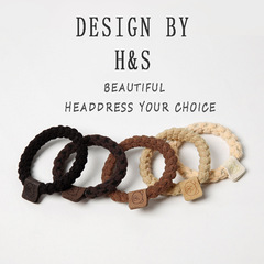 Cute Bear Plush Pom-Pom Hair Tie for Girls, Adjustable High Ponytail Hairband, Durable Elastic Hair Tie, Simple Hair Accessory, Rubber Band