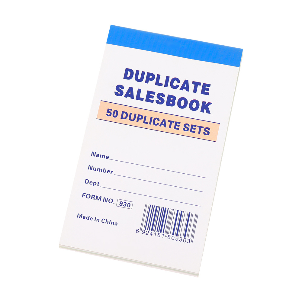 Libro de ventas de papel triple carbono sin carbono, libro de comercio exterior, contabilidad de pedidos generales, suministros de oficina financiera image 5