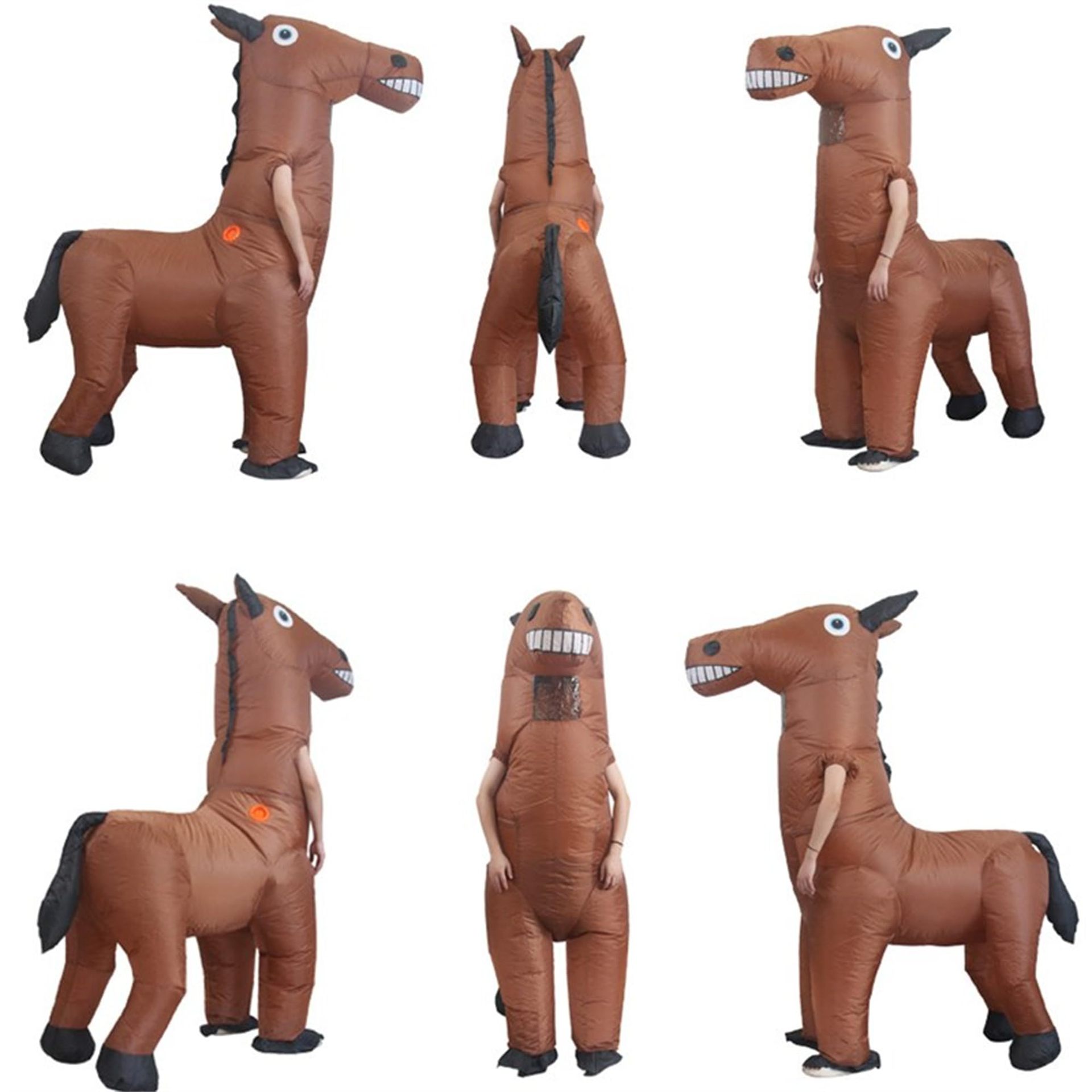 Nuevos productos transfronterizos Halloween caballo activo ropa inflable caminar caballo inflable espectáculo de escenario girafa ropa inflable props