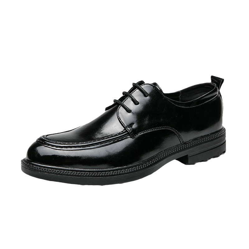 Transfronterizos de tamaño 46 zapatos de hombre zapatos de cuero de hombre zapatos de piel brillante de negocios peluqueros de altura de suela gruesa zapatos de hombre
