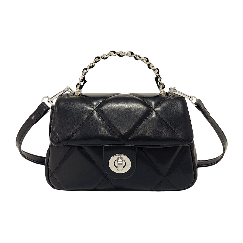 Bolso de mano popular de este año 2025 verano nuevo bolso de mujer pequeño bolso de hombro de cadena de viento fragante bolso de mensajero de hilo bordado de diamantes