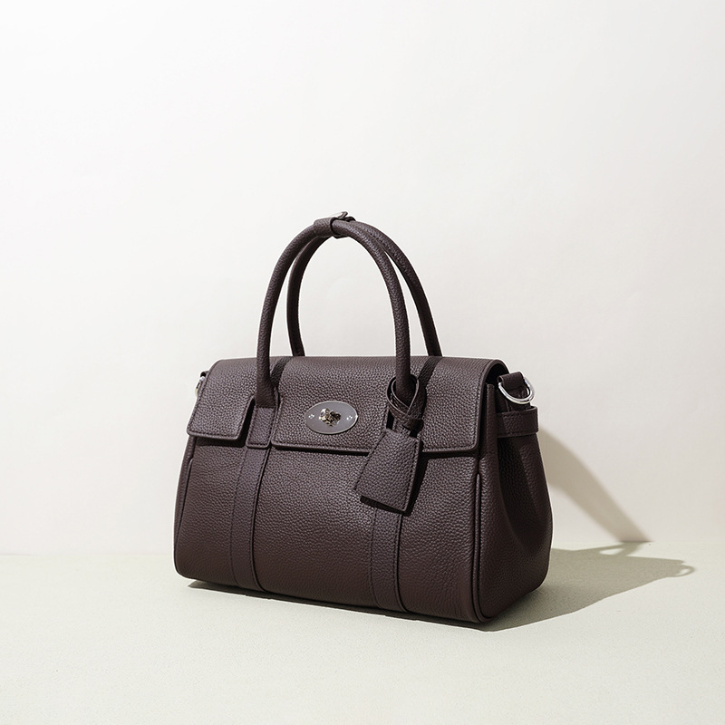 Premium Top Grain Cowhide Designer Handbag - Luxury Crossbody Shoulder Bag For Women, Elegant Commuter Style - Thumbnail 3