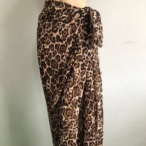 European and American long-sleeved chiffon robe, sexy bikini one-piece scarf women beach dress