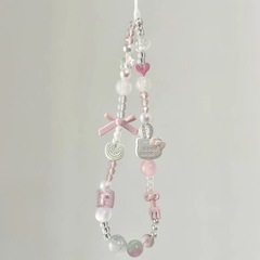 HelloKT可愛串珠ins風少女手機鏈ccd掛繩ins鏈條diy相機掛鏈掛件