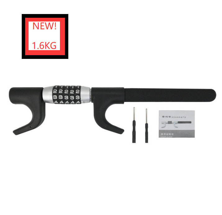 Car Steering Wheel Lock, Two-Section Car Anti-Theft Combination Lock, Wholesale