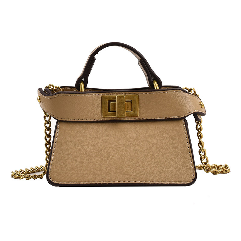 Cadena de moda bolso para niños estilo occidental mini cinturón bufanda de seda bolso de niña con cerradura de doble cara bolso de accesorios para niños y niñas
