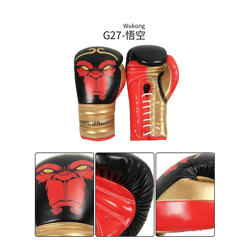 Nuevos guantes de boxeo Guantes de boxeo Sanda para adultos en casa Guantes de boxeo de boxeo de lucha de Muay Thai Entrenamiento de sacos de arena Guantes de boxeo para hombres y mujeres transfronterizos