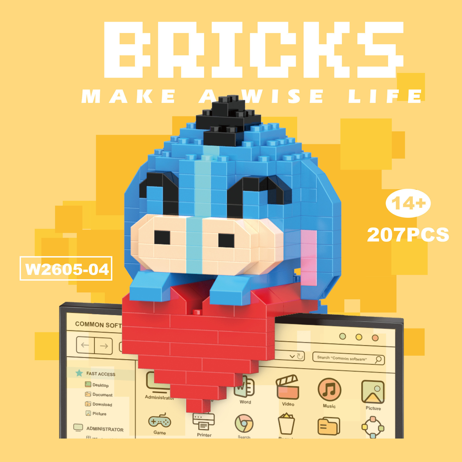 Compatible con los bloques de construcción de micropartículas de Lego, muñecas de dibujos animados, juguetes de rompecabezas para niños, puestos transfronterizos al por mayor