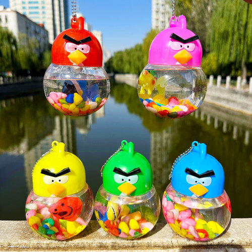 Portable small fish tank, transparent turtle box, plastic fish bottle, turtle bottle, pet box, jellyfish cup, children's stall, mixed batch QQ cup