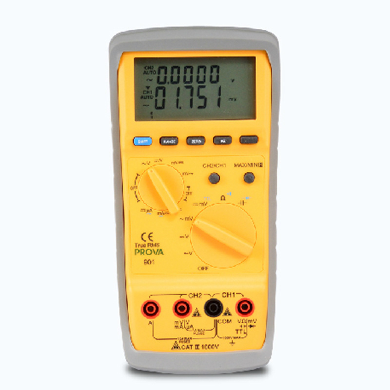 台湾宝华PROVA-903高精度双通道数字万用表数据记录RS-232进口