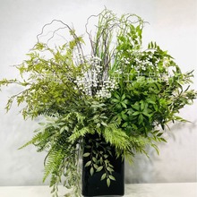 仿真绿植组合 马醉叶把束绿植造景植物墙装饰南天竹家居酒店软装