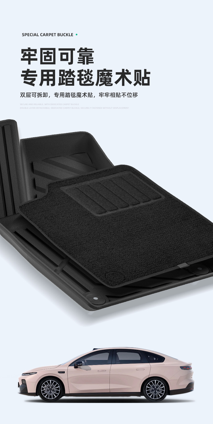 Suitable for 25 Models of Zero Run B01/26 Models of Zero Run Lafa5 Car-Specific Floor Mats Tpe Floor Mats Trunk Mat