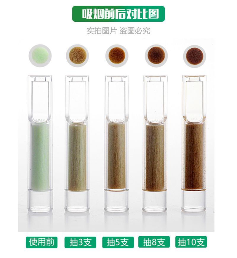 Original Green Bird Bird Cigarette Buckets Bulebird Men's Cigarette Filter Pixel Fine Disposal Filter Genuine 2