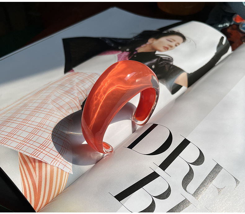 7g Weight Rings, Bracelets Classification 1 Piece Quantity Classic Style Solid Color Resin Enamel Women's Rings Bracelets