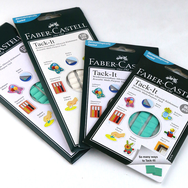 German Faber-Castell traceless clay 50g/75g green white blue nail-free sticker double-sided adhesive butyl rubber sticker