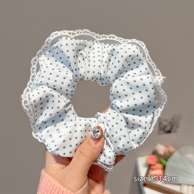 19#폴카 도트 블루 대장 링