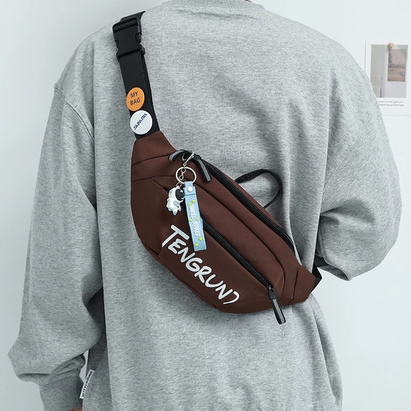 Crossbody Bag for Men, Trendy Brand, Trendy Men's Backpack, Waist Bag, Sports Shoulder Bag, Women's Mobile Phone, Boy's Small Shoulder Bag, Chest Bag